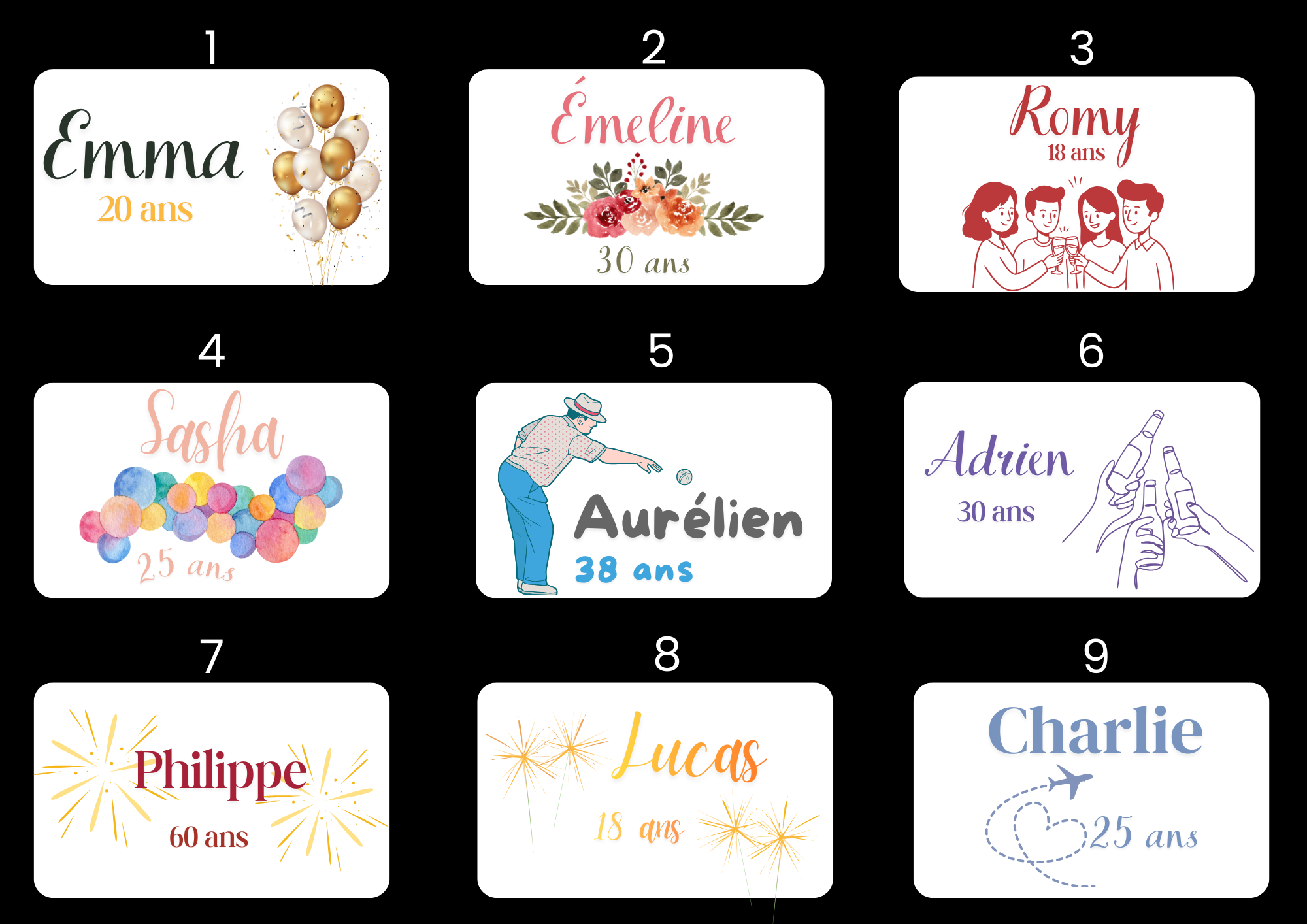 ANNIVERSAIRE cadeau invité