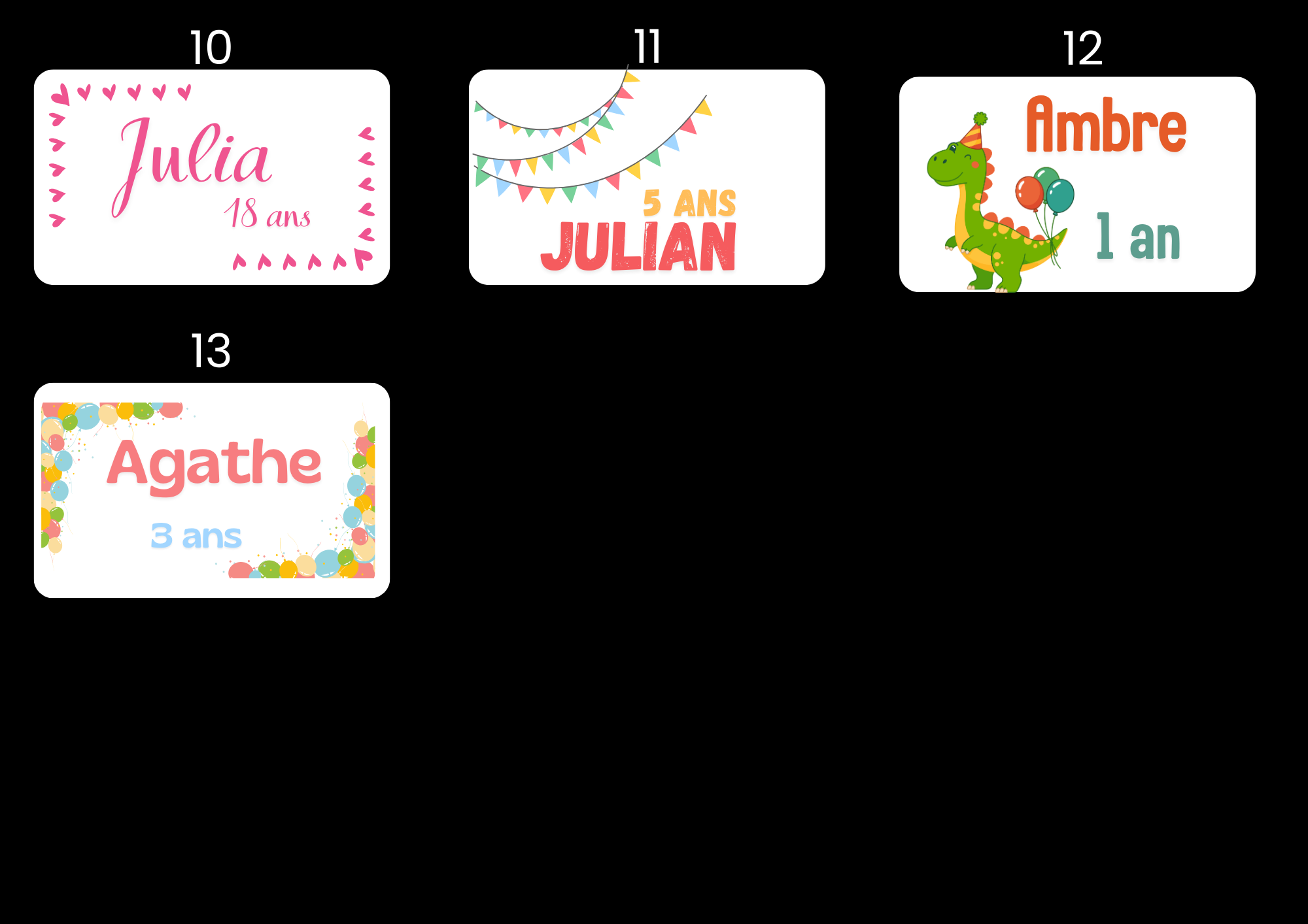 ANNIVERSAIRE cadeau invités 2